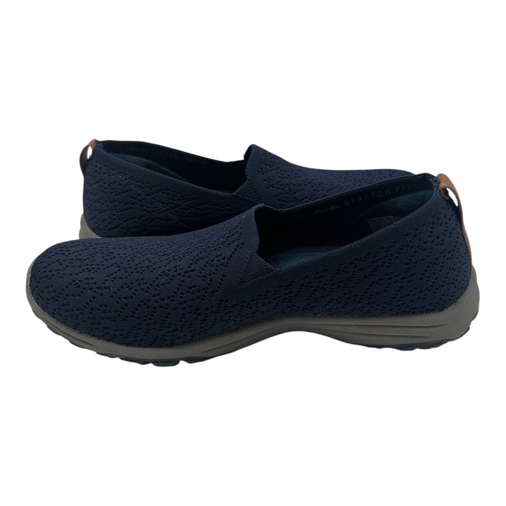 Skechers Reggae Fest 2.0 Mellow Drama Shoes‎ Womens Sz 8.5 Navy Slip On Loafers - Picture 3 of 11